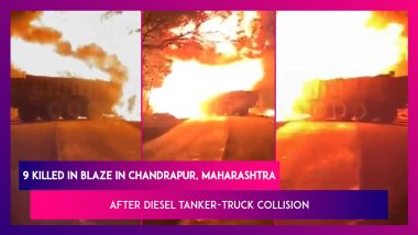 Maharashtra Nine Killed In Blaze After Diesel Tanker-Truck Collision In Chandrapur